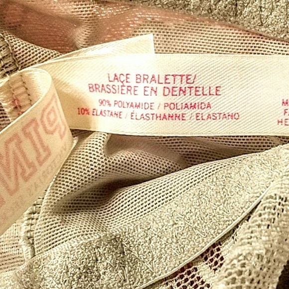 VICTORIA'S SECRET PINK LACE BRALETTE, M/DD - Picture 2 of 7